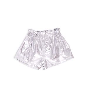 Pink Chicken Silver Lame Theodore Shorts 4y NWOT